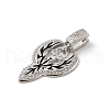 Brass Micro Pave Cubic Zirconia Pendants KK-U047-09P-2