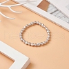Mother's Day Jewellery Natural Pearl Beaded Stretch Bracelets for Women BJEW-JB09136-2