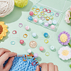  16Pcs 8 Colors Round Silicone Beads Knitting Needle Protectors/Knitting Needle Stoppers DIY-NB0010-37-3