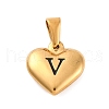 304 Stainless Steel Pendants STAS-P278-01V-G-1-1