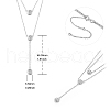 SHEGRACE 925 Sterling Silver Tiered Necklaces JN958A-2