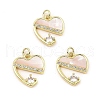 Rack Plating Real 18K Gold Plated Brass Pendants KK-B077-27G-1