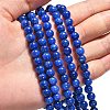 Natural Mashan Jade Round Beads Strands X-G-D263-6mm-XS08-5