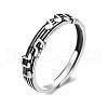 Musical Note 925 Sterling Silver Adjustable Rings FS-WG761CA-01-5