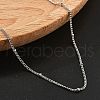 2MM Brass Satellite Chain Necklaces for Women NJEW-D302-49P-3