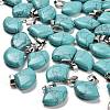 Synthetic Turquoise Pendants G-Z067-05P-10-1