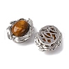 Natural Tiger Eye Oval Multi-Strand Links G-G207-02P-07-2