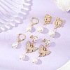3 Pairs 3 Styles Brass Earring Sets EJEW-JE06461-1