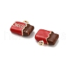 Alloy Enamel Pendants PALLOY-R155-01G-02-2