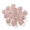 UV Plating Rainbow Iridescent Acrylic Beads OACR-P010-20D-3