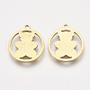 201 Stainless Steel Pendants X-STAS-S110-072G-1