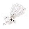 ABS Plastic Imitation Pearl Pendants PALLOY-JF03730-5