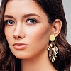 Unicraftale 40Pcs 2 Colors 201 Stainless Steel Flat Round Stud Earring Findings STAS-UN0060-71-7