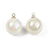 Acrylic Imitation Pearl Pendants OACR-N010-020B-02-3