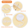 Hollow Lace Embossing Ribbon Tape DIY Sewing Wedding Decoration Accessories OCOR-WH0020-10-8