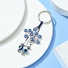 Alloy with Resin Evil Eye Charms Keychains KEYC-JKC00619-03-2