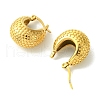 PVD Vacuum Plating 304 Stainless Steel Chunky Hoop Earrings for Women EJEW-L284-03G-2