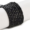 Natural Black Tourmaline Beads Strands G-H042-B21-01-1