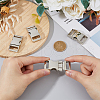 SUPERFINDINGS 4Pcs Alloy Side Release Buckles FIND-FH0008-70-3