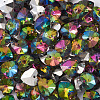 Craftdady Heart Electroplated Glass Pendants EGLA-CD0001-02-5