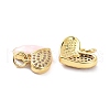 Real 18K Gold Plated Brass Micro Pave Clear Cubic Zirconia Pendants KK-D004-12G-3