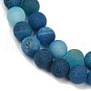 Natural Druzy Agate Beads Strands G-NH0024-A04-8mm-3