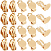 SUNNYCLUE 40Pcs 304 Stainless Steel Clip-on Earring Findings STAS-SC0008-39G-1