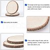 ARRICRAFT 4Pcs 4 Style Candlenut Wood Board WOOD-AR0001-16-4