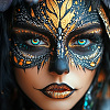 Plastic Makeup Painting Practice Board MRMJ-WH0101-001-8