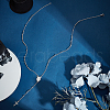 Unicraftale 2Pcs 304 Stainless Steel Rosary Bead Necklaces Set For Easter NJEW-UN0001-43-2