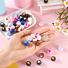 45pcs 9 colors Food Grade Eco-Friendly Silicone Beads SIL-TA0001-22-5