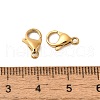 Ion Plating(IP) 304 Stainless Steel Lobster Claw Clasps STAS-AB11-G-01-3