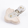 Beech Wood Baby Pacifier Holder Clips WOOD-T015-26-3