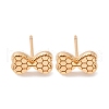 Brass Stud Earrings EJEW-D288-16G-2
