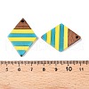 Epoxy Resin & Walnut Wood Pendants RESI-N039-121N-3
