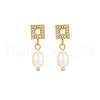 Mother's Day Jewellery Stainless Steel Earrings with Pearl NB4152-5-1
