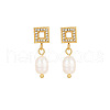 Stainless Steel Earrings with Pearl NB4152-5-1