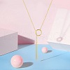 SHEGRACE 925 Sterling Silver Lariat Necklace JN645B-4