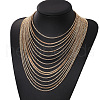 Alloy Box Chain Multi-Layered Necklaces for Women FS-WG891B2-01-1