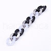 Imitation Gemstone Style Handmade Acrylic Curb Chains AJEW-JB00534-01-3