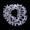 Electroplate Glass Beads Strands EGLA-B006-01A-FR03-2