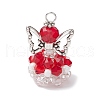 Glass Pendants PALLOY-MZ00665-09-1