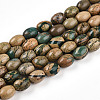 Natural Verdite Stone Beads Strands G-N346-02B-06-2