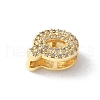 Brass Micro Pave Clear Cubic Zirconia Initial Multi-strand Links KK-S520-01G-17-2