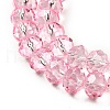 Transparent Baking Paint Glass Beads Strands X1-DGLA-A034-T8mm-D09-3
