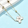 Flower 304 Stainless Steel Pendant Necklaces & Stud Earrings Sets for Women SJEW-B020-02G-2