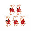 Alloy Enamel Pendants X-ENAM-T016-05C-RS-1