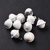 Natural Howlite Pendants G-B041-01P-18-1