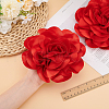 Polyester Flower Brooches JEWB-WH0021-54B-3