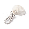 4Pcs 4 Styles Sea Animal Alloy & Natural Shell Pendant Decorations HJEW-JM02015-5